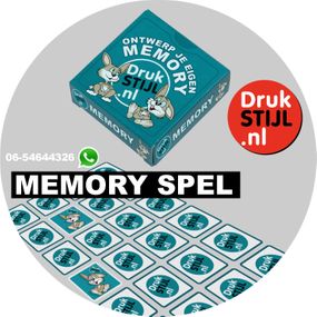 DRUKSTIJL DRUKWERK GAMES memory spel