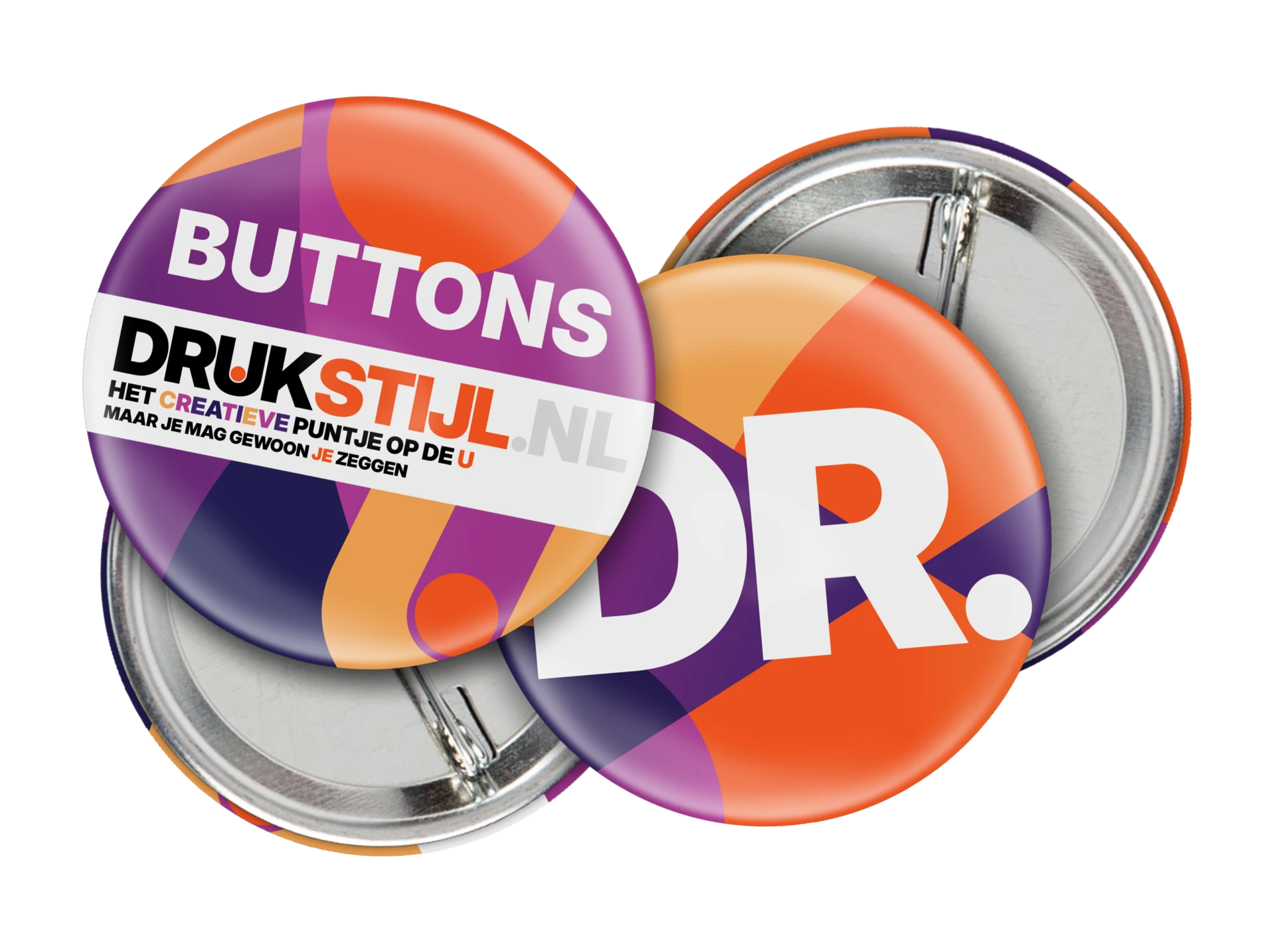 Buttons van DRUKSTIJL