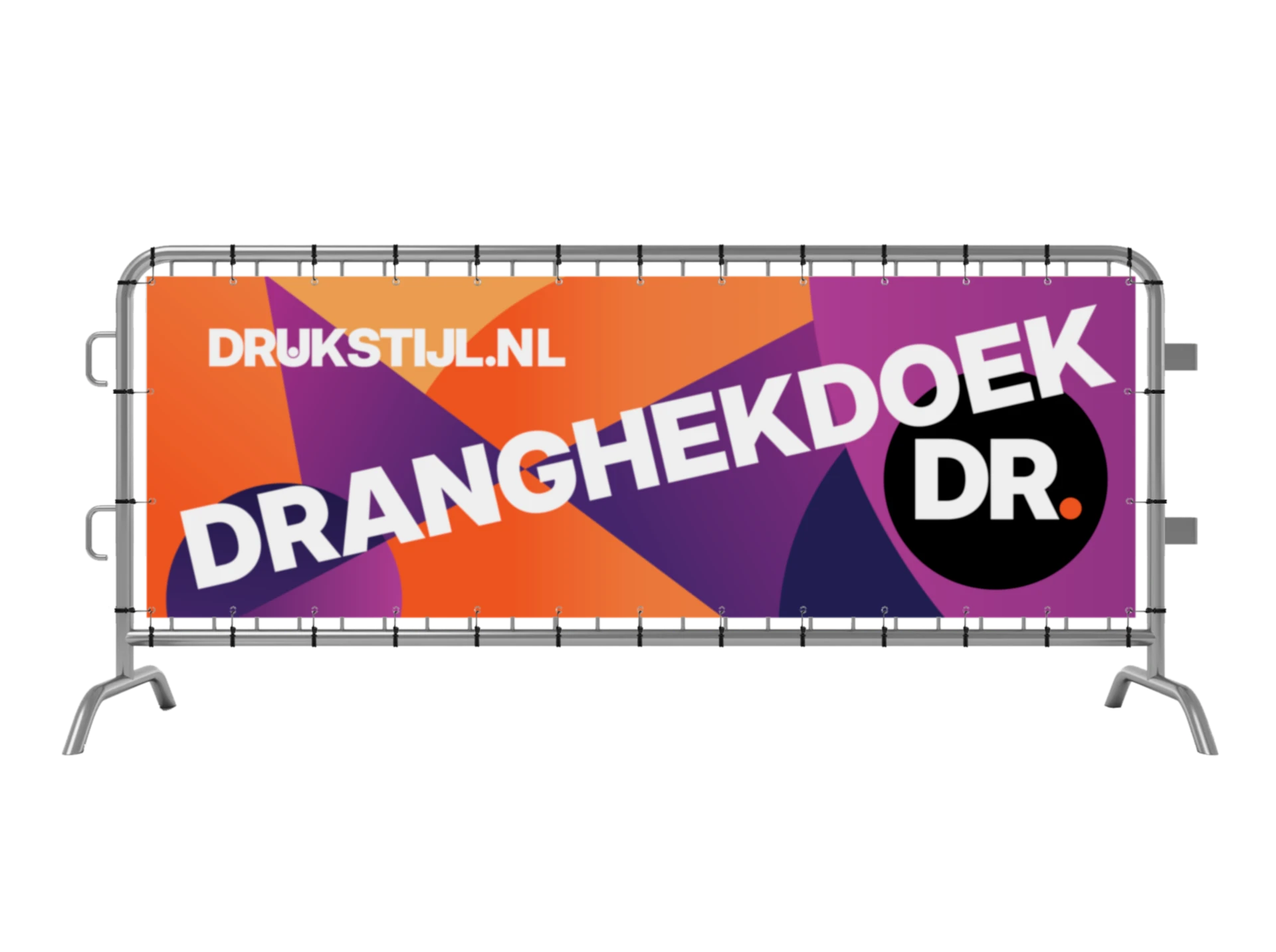 Dranghekdoek van DRUKSTIJL op een dranghek